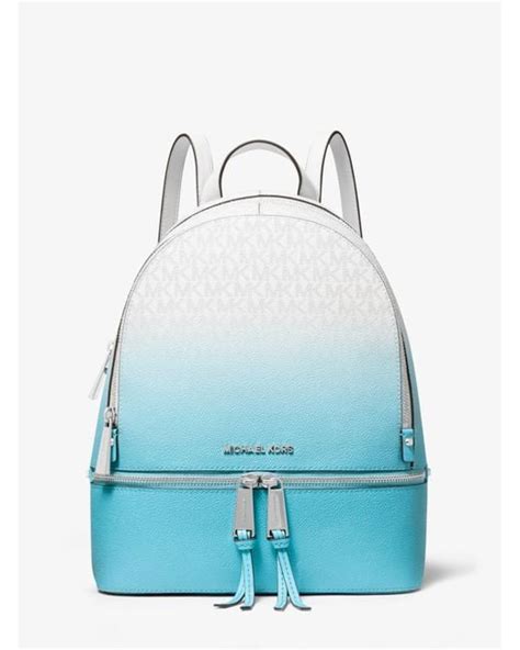 michael kors blue ombre purse|blue michael kors backpack purse.